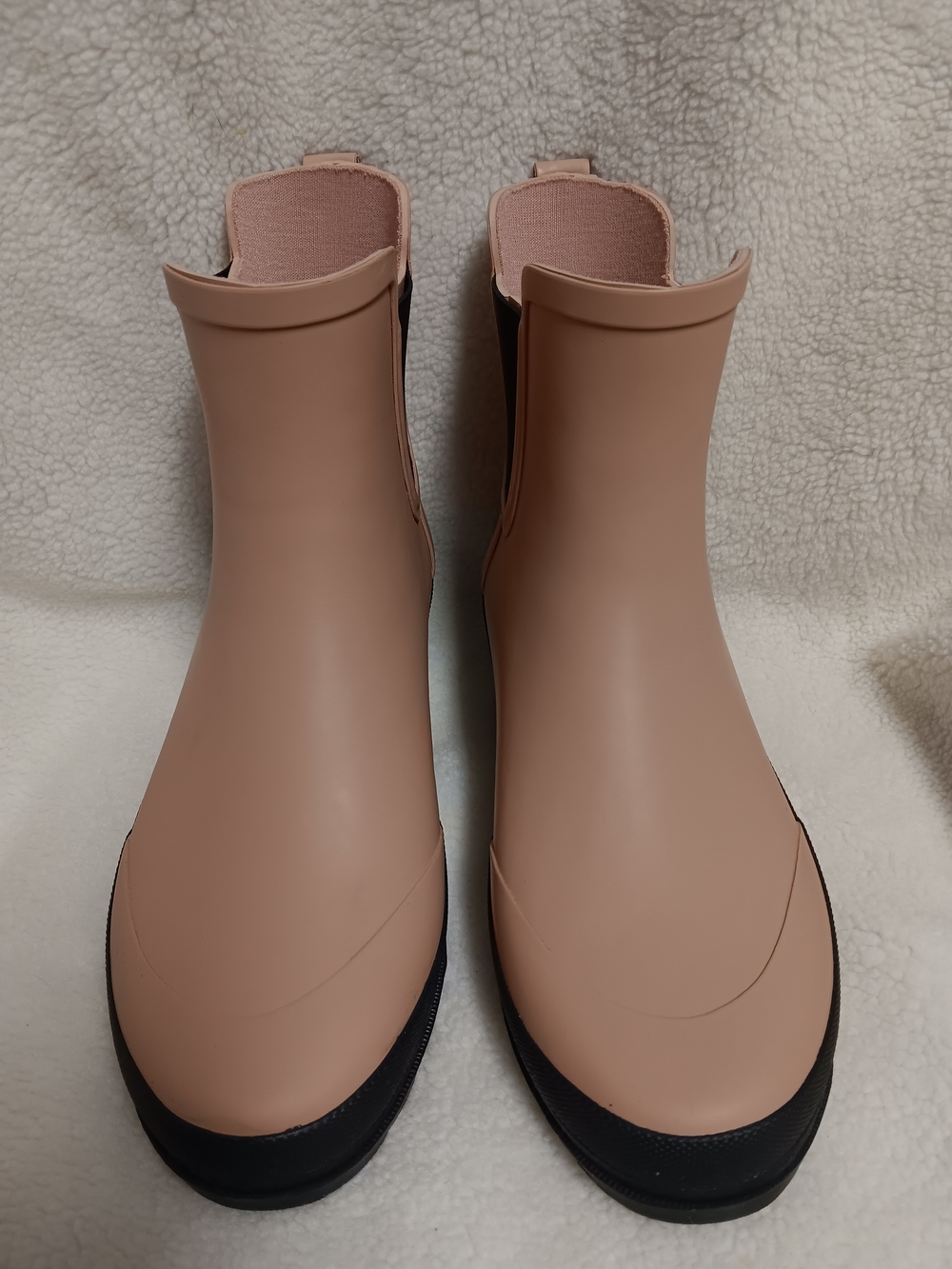 J.Crew SIZE 9 Women’s Waterproof Ankle Rain Boots - Almond Biscotti